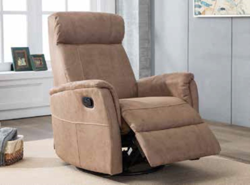 Swivel Chair & Recline Sand